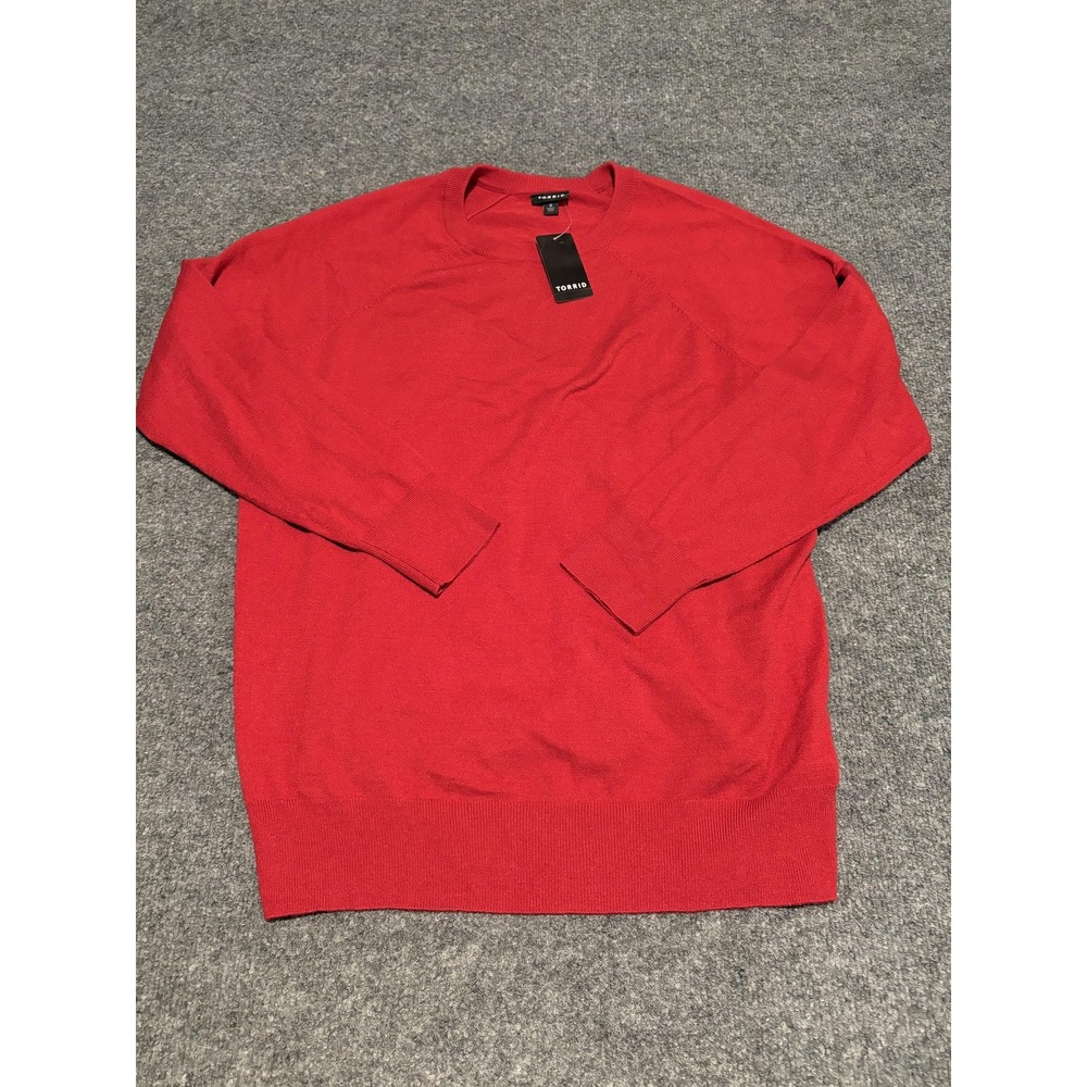 Torrid Sweater Womens Large Pullover Crewneck Long Sleeve Lightweight Soft 0 12